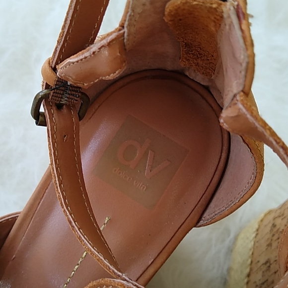 Dolce Vita cork & straw wedge sandal - Picture 6 of 12